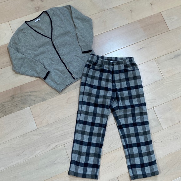 Il Gufo extra fine pure soft Merino wool cardigan & pants